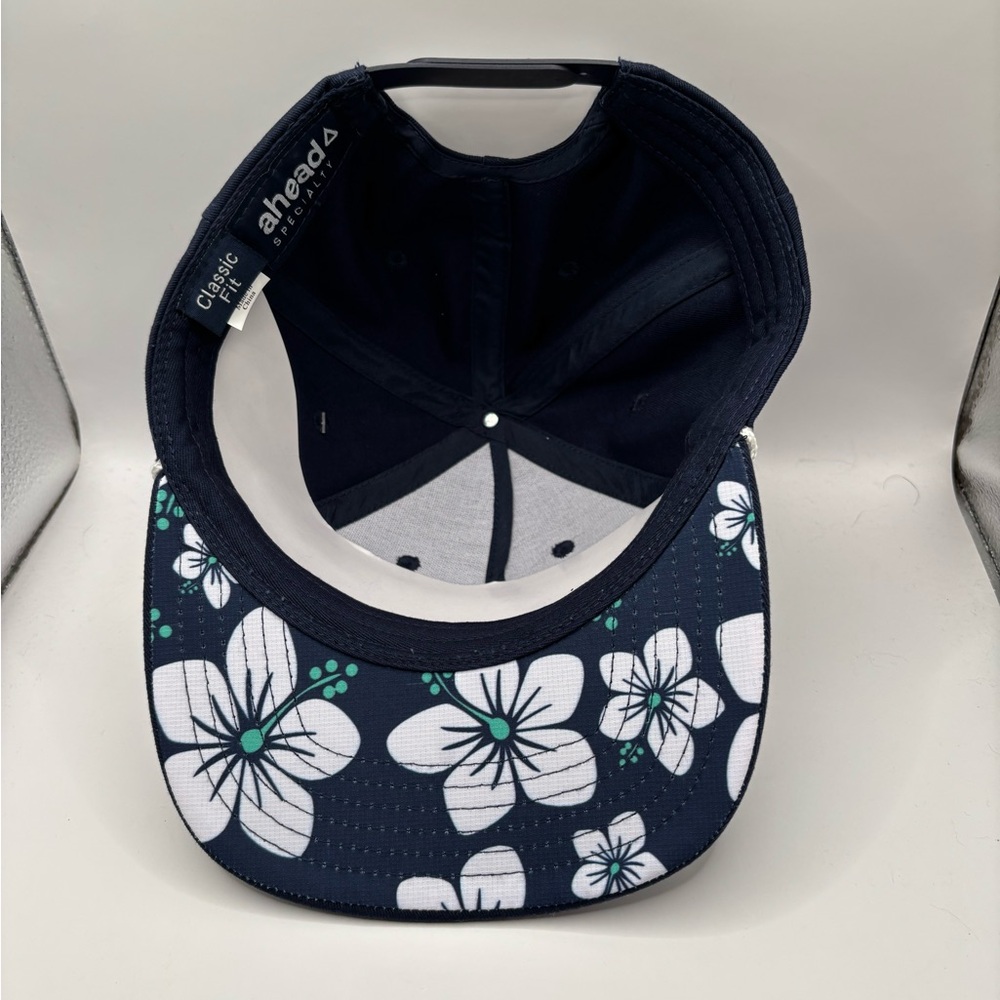 Men's Ahead New York Golf Club-TGL Golf-Blue/Hawaiian Print Snapback Hat (NWT). - Picture 5 of 5